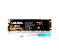Ediloca EN206 2TB 3D NAND M.2 SSD, M.2 2280 SATA III 6Gb/s SSD Disco Duro Interno, Velocidad de Lectura/Escritura de hasta 550/480 MB/s, Compatible con ultrabooks, tabletas y Mini PC
