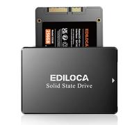 Ediloca ES106 - Disco Duro Interno SSD SATA III de 256 GB 3D TLC NAND Flash de 2.5 Pulgadas, hasta 550 MB/s de Lectura, actualización de Memoria y Almacenamiento de PC o portátil (Negro)