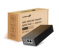 Edimax Adaptador de inyector Pro Gigabit PoE++ de 60 W (compatible con 30 W15 W), añade energía al dispositivo alimentado por PoE (PD) para hasta 100 metros (332 pies), soporta 802.3af 802.3at