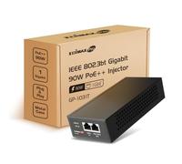 Edimax Adaptador de inyector Pro Gigabit PoE++ de 90 W (compatible con 60 W/30 W/15 W), añade energía al dispositivo alimentado por PoE (PD) para hasta 100 metros, soporta 802.3af 802.3at 802.3bt,