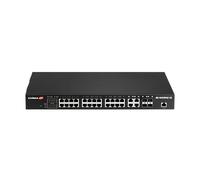 Edimax GS-5424PLC V2 - Conmutador Web Inteligente de Largo Alcance con 28 Puertos Gigabit PoE+, 4 Puertos Gigabit Combo RJ45/SFP