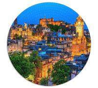 Edimburgo(35) 1000 Piezas Arquitectura UrbanaRedondo Puzzle Regalo Niños Adultos Juguetes Descompresión Puzzle Grande Difícil Aliviar Estrés1000pcs (67.5x67.5cm)