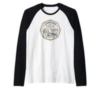 Edimburgo Escocia Auld Reekie estableció 1125 Castle Camiseta Manga Raglan