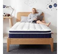 EDIMENS Colchón de 90 x 200 cm, colchón de muelles ensacados H5, resistencia media, con espuma cómoda, transpirable, altura de 25 cm, 100 noches de sueño de prueba, para cama de somier, cama tapizada