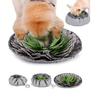 Edipets, Alfombra Olfativa Perros, Juguetes para Perros, Accesorio de Entrenamiento, Premio, Comida, para Cachorro, Mascotas, Pequeño, Mediano y Grande (Gris)