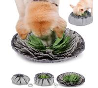 Edipets, Alfombra Olfativa Perros, Juguetes para Perros, Accesorio de Entrenamiento, Premio, Comida, para Cachorro, Mascotas, Pequeño, Mediano y Grande (Gris)