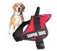 Edipets, Arnes Perro, Antitirones, para Perro Grande Mediano y Pequeño, Homologado, Reflectante, Transpirable, Chaleco Acolchado Ajustable para Adiestramiento (S, Rojo)