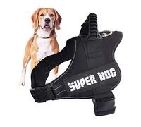 Edipets, Arnes Perro, Antitirones, para Perro Grande Mediano y Pequeño, Homologado, Reflectante, Transpirable, Chaleco Acolchado Ajustable para Adiestramiento (M, Negro)