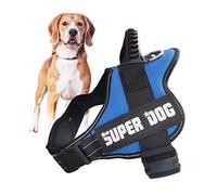Edipets, Arnes Perro, Antitirones, para Perro Grande Mediano y Pequeño, Homologado, Reflectante, Transpirable, Chaleco Acolchado Ajustable para Adiestramiento (L, Azul)
