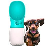 Edipets, Bebedero Perro Portatil, 350 ml, Antibacteriano, Botella Agua a Prueba de Fugas, Libre de BPA, Ideal para Las Actividades al Aire Libre (Azul)