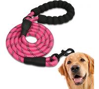 Edipets, Correa Perro, Correas para Perros, para Cachorro, Pequeños, Medianos y Grandes, 1,2 m, 1,5 m, 2,2 m, Correa Perro Adiestramiento (220 CM, Rosa)