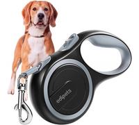 Edipets correa extensible ajustable gris y negro para perros