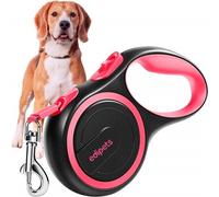 Edipets correa extensible ajustable rosa para perros