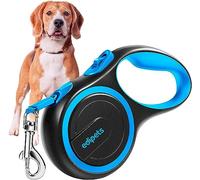Edipets, Correa Perro Extensible, Retráctil, 3, 5 y 8 Metros, Cinta Flexible para Adiestramiento y Paseo, con Seguro y con Freno, Diseño y Agarre Cómodo (8 Metros, Azul)