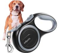 Edipets, Correa Perro Extensible, Retráctil, 3, 5 y 8 Metros, Cinta Flexible para Adiestramiento y Paseo, con Seguro y con Freno, Diseño y Agarre Cómodo (8 Metros, Gris)