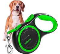 Edipets, Correa Perro Extensible, Retráctil, 3, 5 y 8 Metros, Cinta Flexible para Adiestramiento y Paseo, con Seguro y con Freno, Diseño y Agarre Cómodo (8 Metros, Verde)