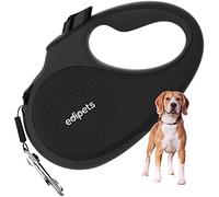 Edipets, Correa Perro Extensible, Retráctil, 5 Metros, 360º Sin Enredos, Cinta de Nailon para Adiestramiento y Paseo, para Perro Grande Mediano y Pequeño (Negro, < 25 Kg)