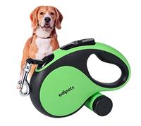 Edipets, Correa Perro Extensible, Retráctil, 5 y 8 Metros, Cinta Flexible para Adiestramiento y Paseo, para Perros Pequeños, Medianos y Grandes (Verde, 5 Metros)
