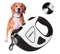 Edipets, Correa Perro, Extensible, Retráctil, con Linterna LED, 5 m, Cinta Flexible para Adiestramiento y Paseo, Cachorro, Perro Pequeño, Mediano y Grande (5 Metros)