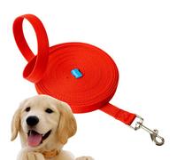 Edipets, Correa Perro Larga, Adiestramiento, Resistente 1.5m / 3m / 5m / 10m / 15m, de Naylon, Fuerte para Camping Paseo, para Perros/Mascotas Grande/Mediano/Pequeño (15 Metros, Rojo)