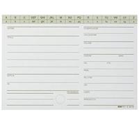 EDIPRO E3019VE - 100 tarjetas biblioteca para autor verde f.to 9 x 14