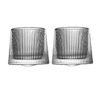 EdirFtra 2 Vasos de Whisky de Cristal Giratorio, Vidrio de Fondo Plano de Whisky oscilante Personalizado, Vidrio de Bar basculante de Fondo esférico, Regalos para Hombres, maridos y Padres,B