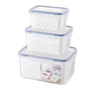 EdirFtra Almacenamiento en refrigeradores con Tapa y Filtro extraíble, sin Frutas plásticas Que contengan BPA