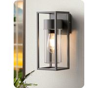 EDISHINE Lámpara de Pared, Iluminación Exterior, Luces Arriba y Abajo al Aire Libre, IP44 Impermeable, Lámpara Exterior Gris, Iluminación de Terraza, Lámpara de Balcón, Foco de Pared Moderno