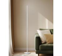 EDISHINE Lámpara LED de pie con intensidad variable continua, 3000K luz blanca cálida, lámpara de pie de esquina con interruptor de pie, lámpara de ambiente moderno para dormitorio, sala de estar