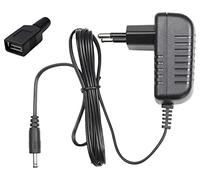 EDISION Fuente de alimentación 5V/1.0A 2pin EU equipo con adaptador USB, compatible con NANO T265+ Receptor, para función PVR programable, alimentación externa 5V a través de USB