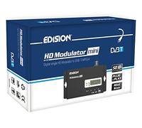 Edision HDMI MODULATOR mini, modulador monocanal RF HDMI a DVB-T MPEG4, distribución Full HD sobre cable coaxial, Plug and Play, función de Pre-Configuración USB 50 ID, Instalación rápida