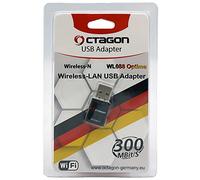 Edision Optima - Adaptador USB WLAN (300 Mbit/s - 2,4 GHz, banda inalámbrica, mini tarjeta WiFi, WiFi 4 estándar (802.11 b/g/n), plug&play dongle para receptor de satélite, IP TV Box, PC de escritorio