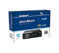 EDISION Picco S2 Pro Full HD Receptor de satélite Digital DVB-S2 H.265 HEVC, WiFi a Bordo, Multistream, HDMI, SCART, SPDIF, USB, IR, Lector de Tarjetas, Mando a Distancia Universal 2en1