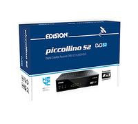 EDISION Piccollino DVB-S2 Full HD Sat Receiver H.265/HEVC lector de tarjeta USB Negro