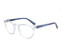Edison & King Gafas presbicia Hombre - anti luz azul - Christales premium - „Timeless“ (Transparente-Azul, +1,00 dpt)