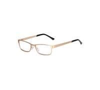 Edison & King Gafas presbicia Mujer - anti luz azul - Christales premium - „Elements“ (Dorado, +2,50 dpt)