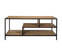 Edison Mueble para TV (L x An x Al: 40 x 110 x 45 cm, Negro/Marrón)