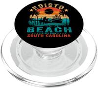 Edisto Beach State Park South Carolina Retro Sunset Pesca PopSockets PopGrip para MagSafe
