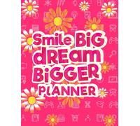 Editable Undated Coloring Yearly Planner Reusable Life and Goal Planner 8.5x11 Dreamers Daily Coloring Planner for Adults and Educators Weekly Quarterly Goals Smile Big Dream Bigger