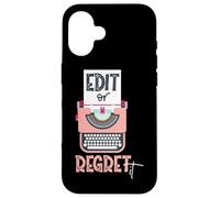 Editar o arrepentirlo para niñas y mujeres Carcasa para iPhone 16