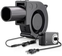 Editbar Ventilador Radial de 12 V, 220 V Con Controlador Para Electrodomésticos, Ventilación, Barbacoa, Hinchable, Chimenea, Turbina y Aparatos