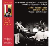 Edith Mathis,Soprano. Brigitte Fassbaender, Alto. Peter Schreier, Tenor. Walter Berry, Bajo. Paul Schilhawsky, Erik Werba, Piano - Liebeslieder / Mathis, Fassbaender