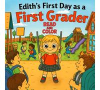 Edith's First Day as a First Grader - Coloring Book for Kids: [Read and Color, includes Doodle Puzzles, Word Searches, etc]