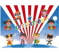Edition Colibri 10 Invitaciones cumpleaños infantil en español “Los ocho superhéroes“: Juego de 10 multicolor invitaciones con geniales héroes de los Vengadores (11128 ES)