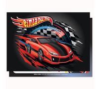 Edition Colibri 10 invitaciones de coche de carreras: invitación para fiestas de cumpleaños infantiles, coche de carreras, coche rápido, fórmula 1, juego de cumpleaños para niños y niñas (11142DE)