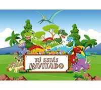 Edition Colibri 10 Invitaciones en español “Dinosaurio“: Juego de 10 Invitaciones para el cumpleaños Infantil/Fiesta (11049 ES)