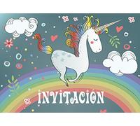 Edition Colibri 10 Invitaciones en español “UNICORNIO“ (Jgo.1): Juego de 10 invitaciones tiernamente ilustradas con unicornios para el cumpleaños de niñas (10754 ES)