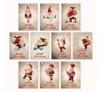 Edition Colibri (11051-95) - Tarjetas de Navidad divertidas con diseño a juego, tamaño A6 (14,8 x 10,5 cm), diseño vintage