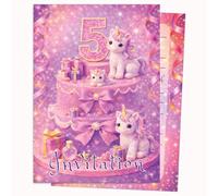 Edition Colibri - Tarjeta de cumpleaños (10 unidades), diseño de pastel rosa (15)
