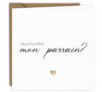 Edition Colibri - Tarjeta de felicitación con corazón dorado | Tarjeta plegada (15 x 15 cm) - con sobre kraft - Interior en blanco (2)